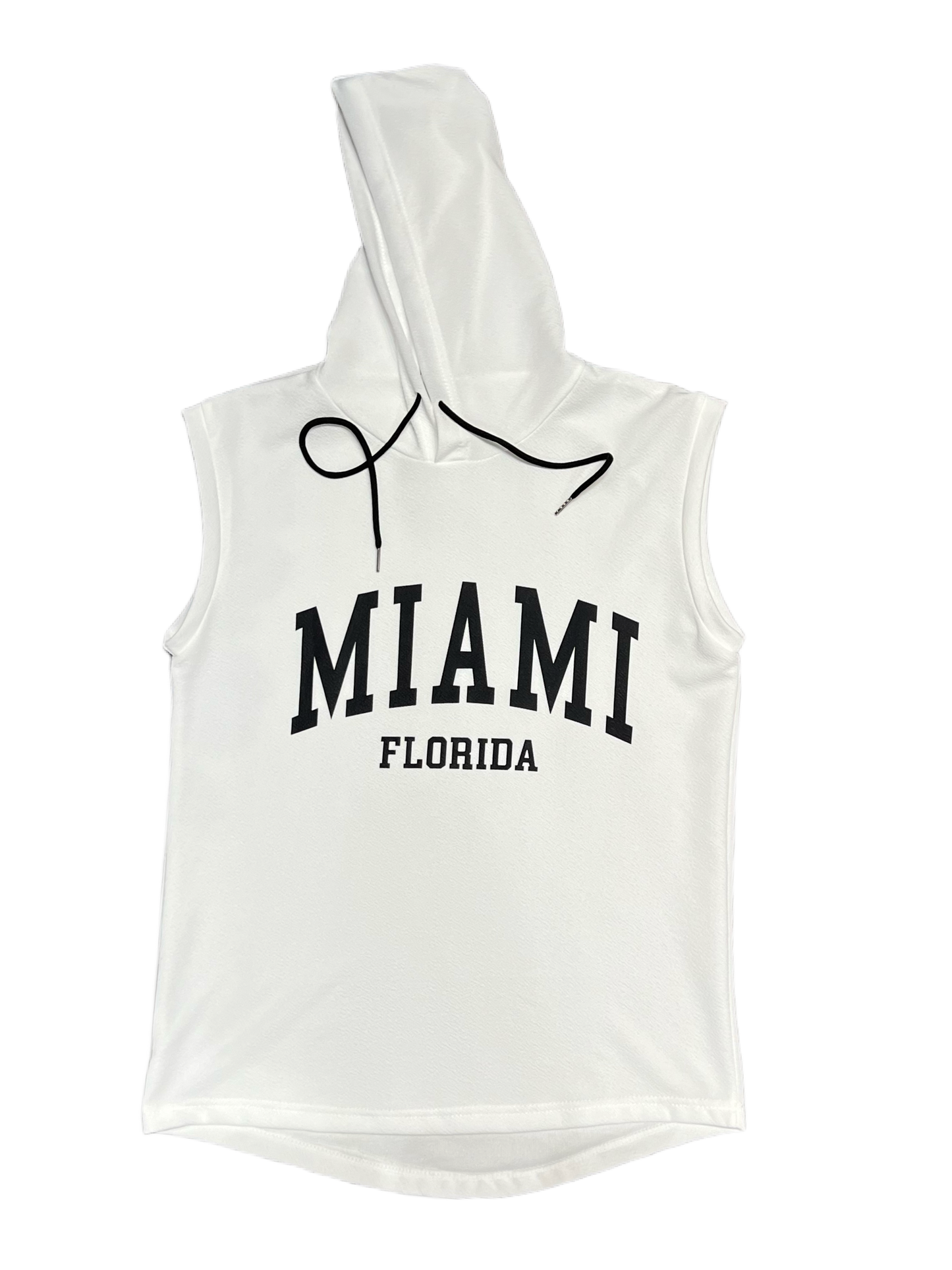 MIAMI FLORIDA SLEEVELESS HOODIE