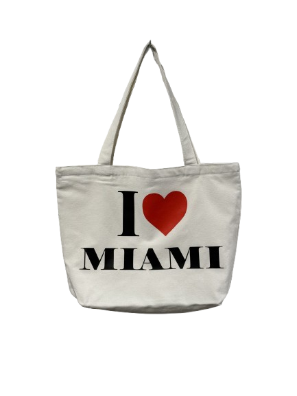 CANVAS BIG BAGS I ♥ MIAMI