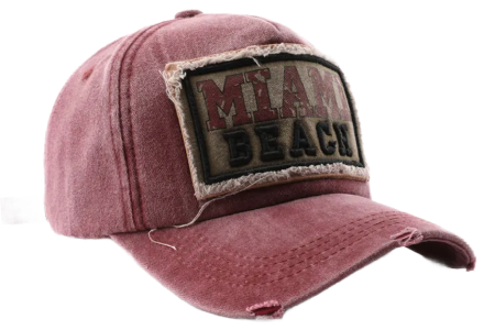 MIAMI BEAH BASBALL CAP.
