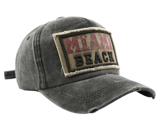 MIAMI BEAH BASBALL CAP.