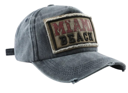 MIAMI BEAH BASBALL CAP.