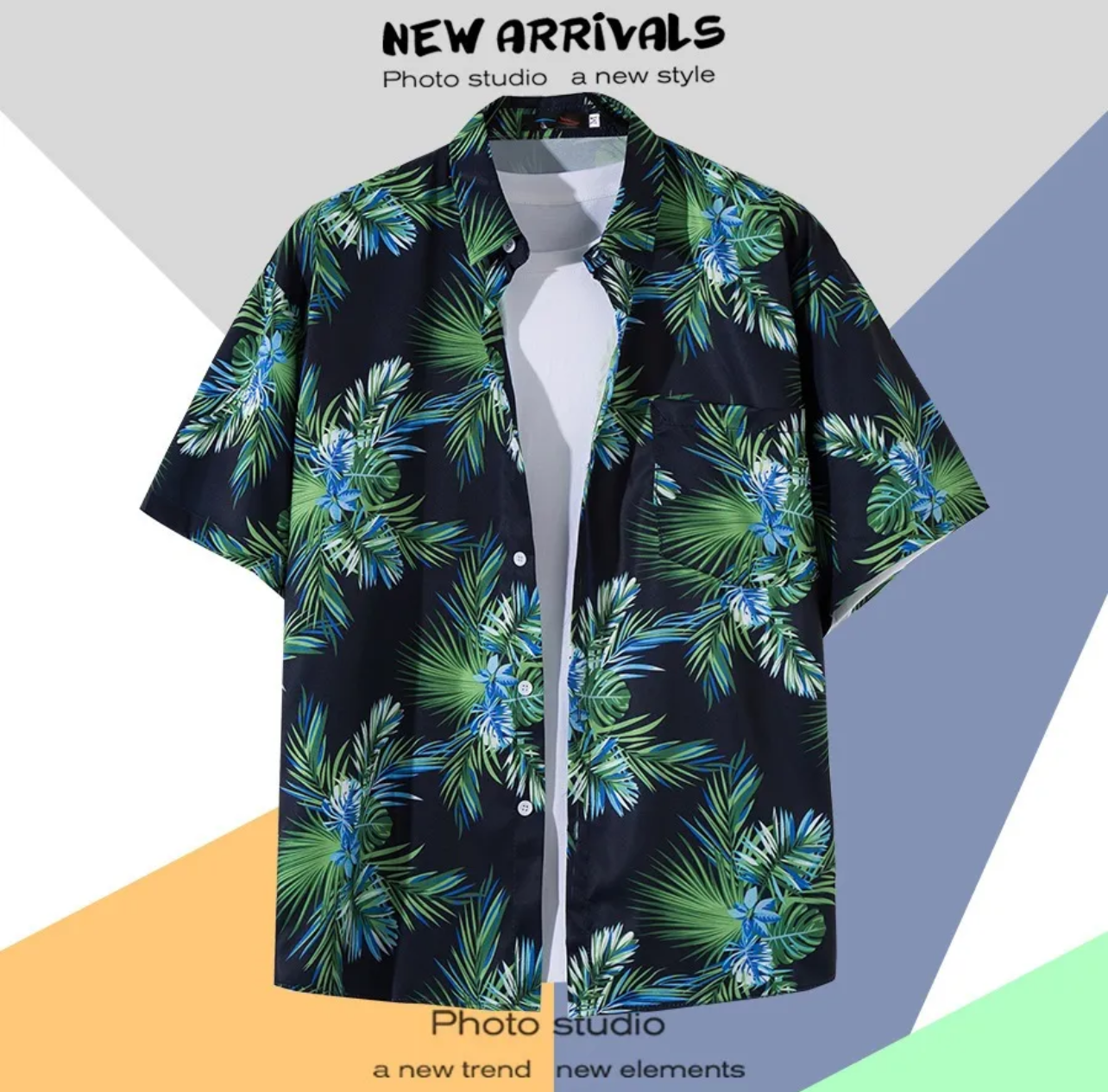 Hawaiian button down shirt