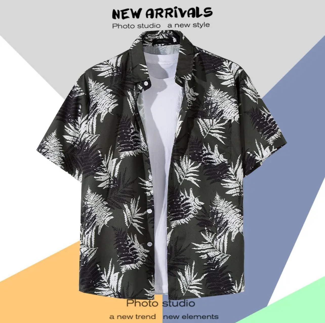 Hawaiian button down shirt