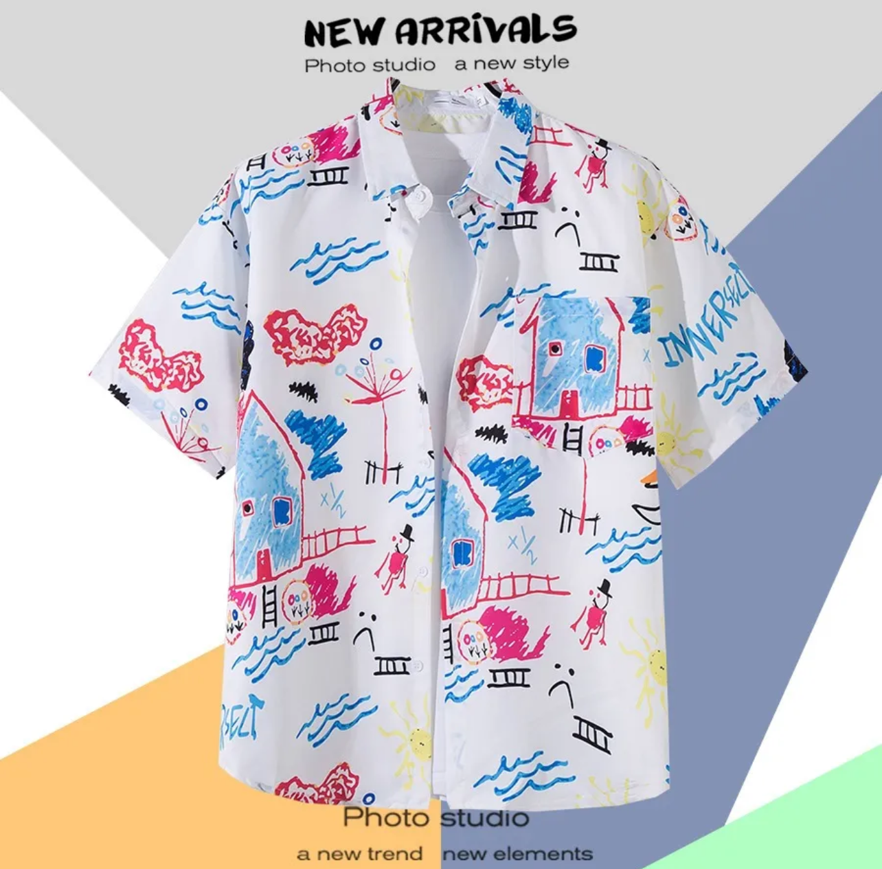 Hawaiian button down shirt